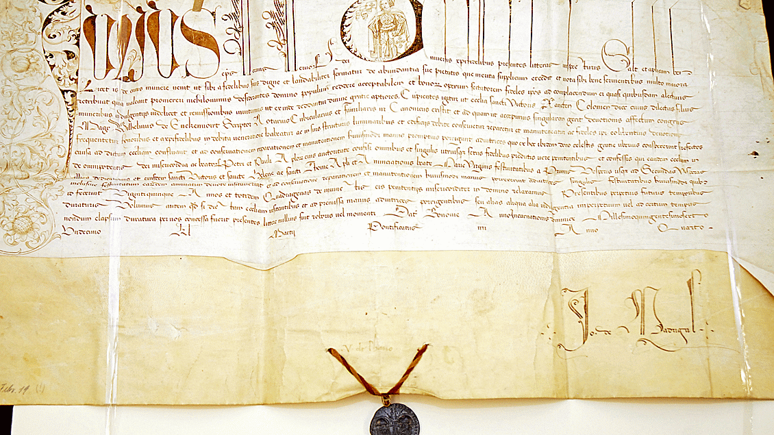 document of pope Julius II.