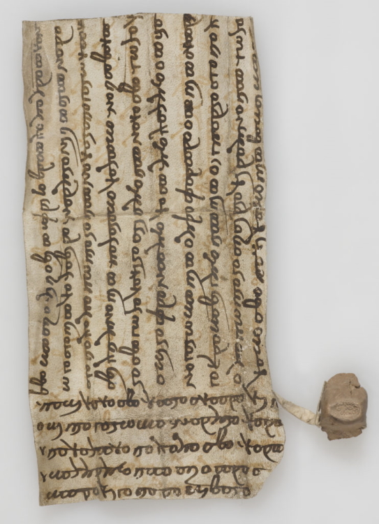 Bactrian letter, 4th century A.D.